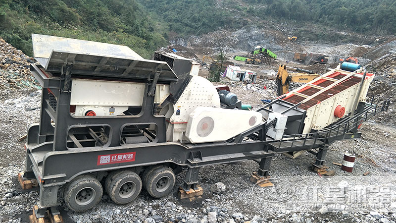 時產100噸建筑垃圾粉碎機現場