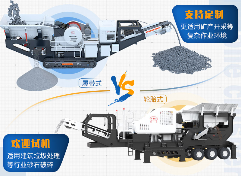 兩種工藝的移動制沙機